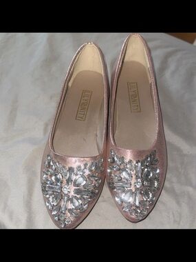 Embellished Pink Ballet Flats